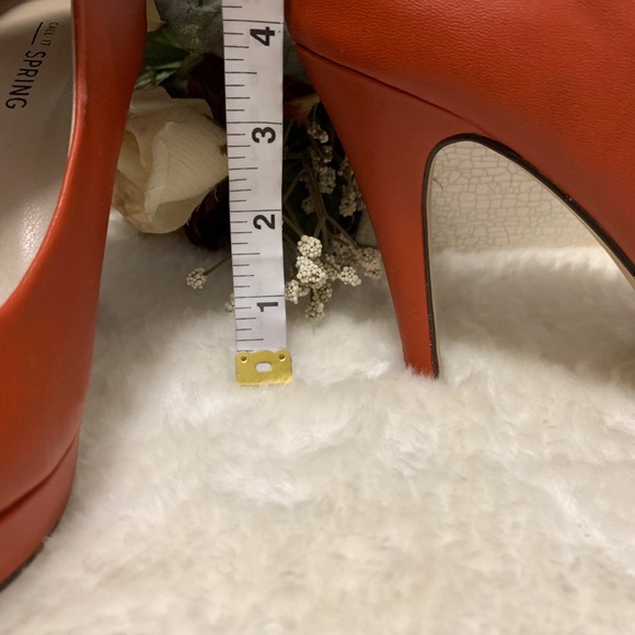 Call It Spring Orange Heels - Picture 8 of 10